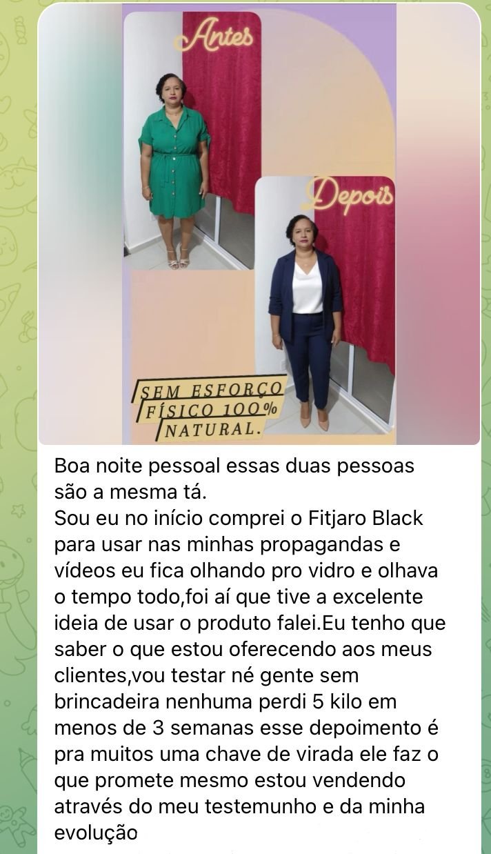 Resultado Real FitJaro Black - Antes e Depois 6